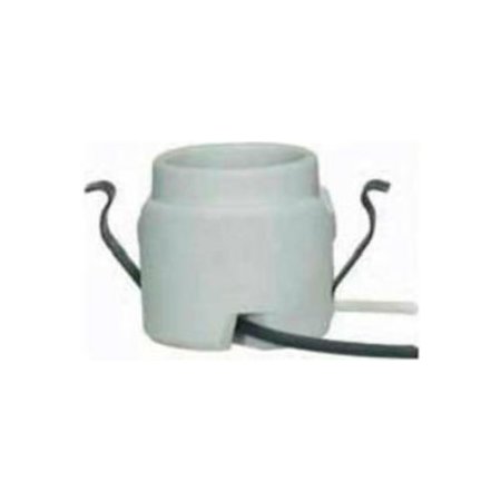 SATCO Satco 80-1263 Keyless Porcelain Socket w/Rim - Double Snap-in Clip 80/1263